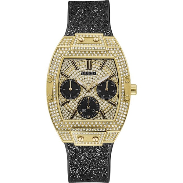 Dameur - Guess - GW0105L2 - Quartz - Sort silikone - Multiskiver Svart