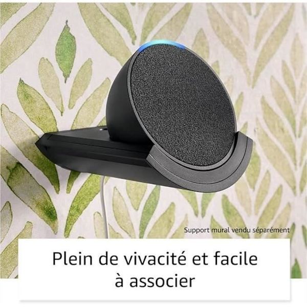 Vokalassistent - AMAZON - ECHO POP (1. generation) - Integreret Alexa - Hvid Hvid