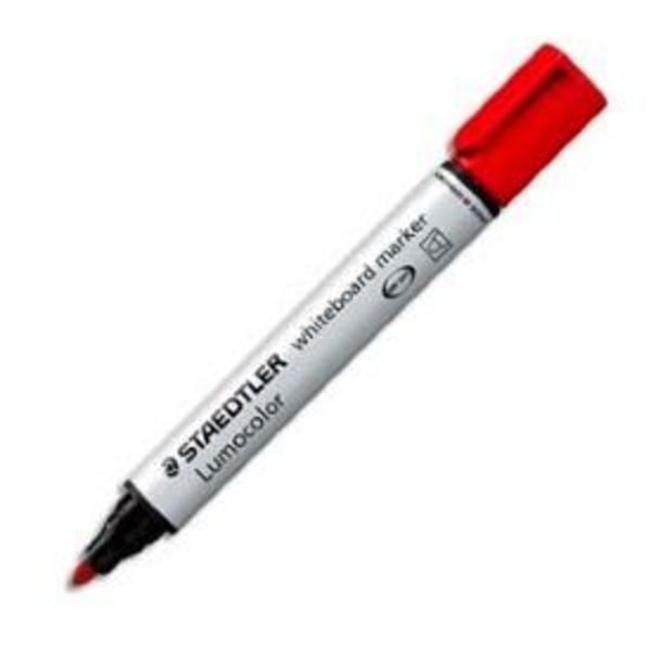 Lumocolorin valkotaulumerkit Röd