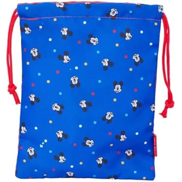 Snack Bag - SAFTA - Mickey Mouse Good Day - 20 x 25 cm - Blå - Afslappet Blå