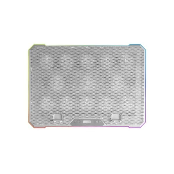 Ventileret støtte - Mars Gaming - MNBC13W RGB - Maks. 17" - Optimal køling - Kompakt design