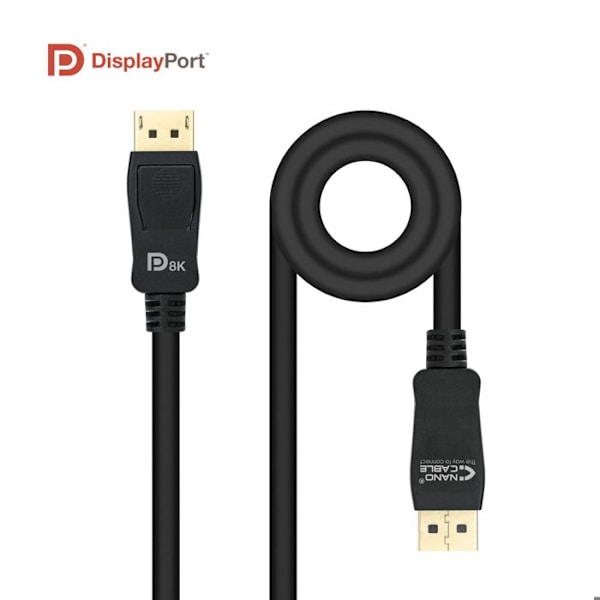 Câble DisplayPort 1.4 Nanocable - 1,5 m