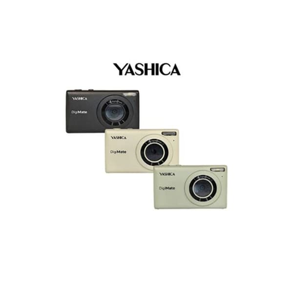 YASHICA DIGIMATE 100 MUSTA digitaalinen kamera Sort