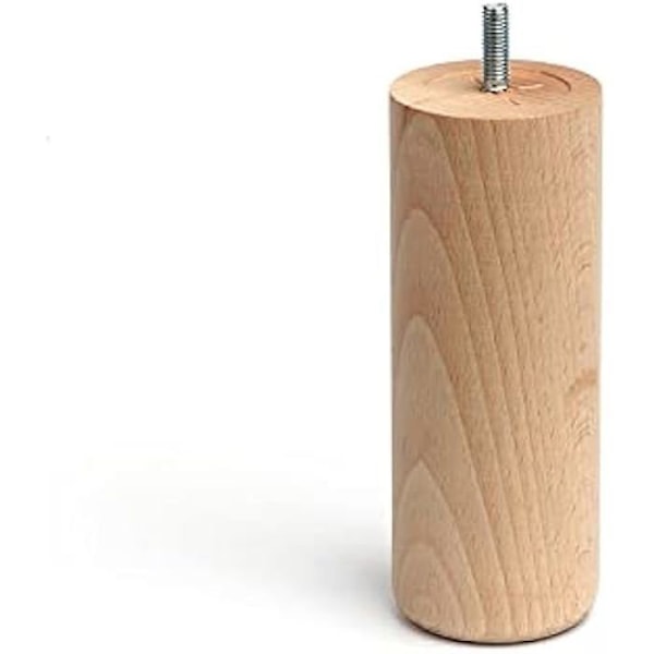 Træfod - AMIG - Mod.447 - Cylindrisk - Rå finish - Ø5,8 x 15 cm Flerfärgad