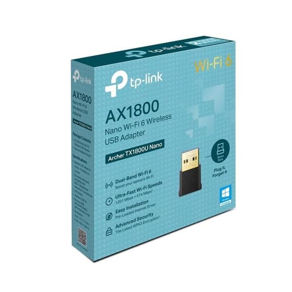 CLE WIFI / BLUETOOTH Tp Link ARCHER TX1800U USB WIFI 6 ADAPTER