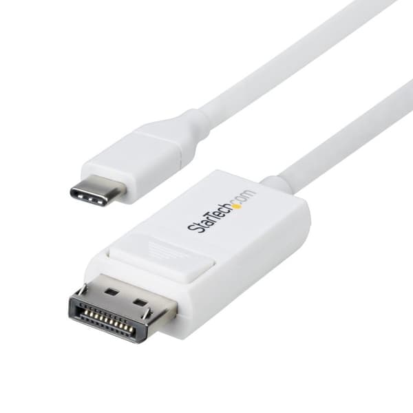 Videokabel - STARTECH - USB-C til DisplayPort - 4K 60Hz - 2m - Hvid