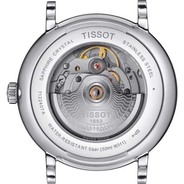Ur - TISSOT - Carson Powermatic 80 - Automatisk - 40mm - Rustfrit stål Silver