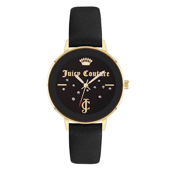 Dameur - Juicy Couture - JC1264GPBK - Læder - Quartz - 38mm svart/svart