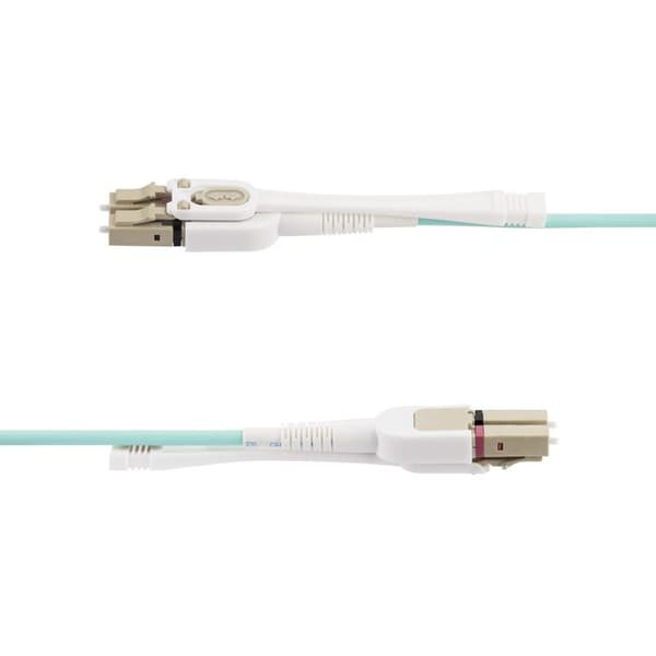 Fibreoptiskabel - StarTech.com - 5m - LC til LC - OM4 Multimode - 100G-netværk turkis