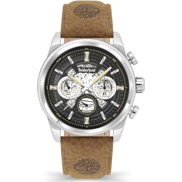 Montre Quartz Homme - Timberland Hadlock TDWGF2200704 - Brun - Læder - 5 Atm - Sport
