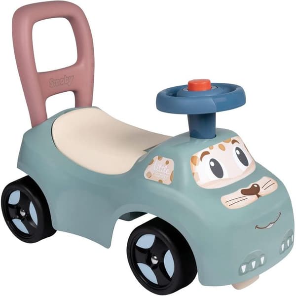 Smoby - Smoby-auto Lys blå, creme/gul, rosa og orange