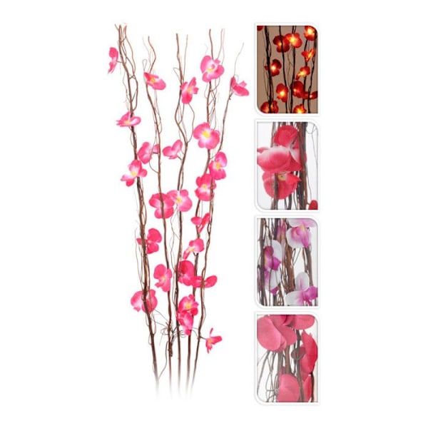 Bukett dekorativa blommor med LED - EJ TILLGÄNGLIG - Mod. Diverse - Flerfärgad - Inredning Flerfärgad