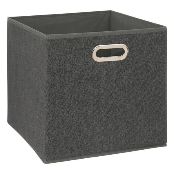 Säilytyslaatikko - Imazot - 31 x 31 cm - Tummanharmaa kirjava - Pahvi/polypropeeni/metalli Mörkgrå melange