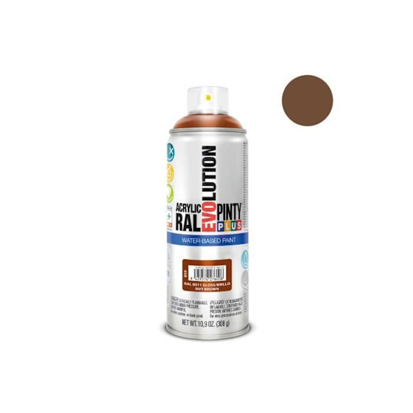 Aerosol Maling - GENERISK - Pintyplus Evolution - 520cc - Brun Noisette - Vandbaseret Brun Noisette
