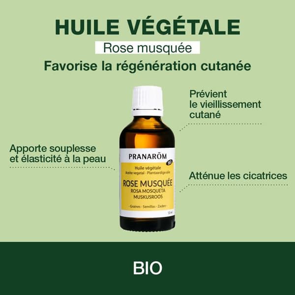 Pranarom orgaaninen kasviöljy ruusunmarja 50ml