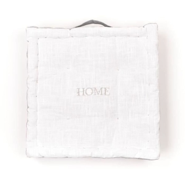 Lattiapaty - TÄNÄÄN - CHARME - Slub x Chambray x Broderie Capucine - 40 x 40 x 10 cm