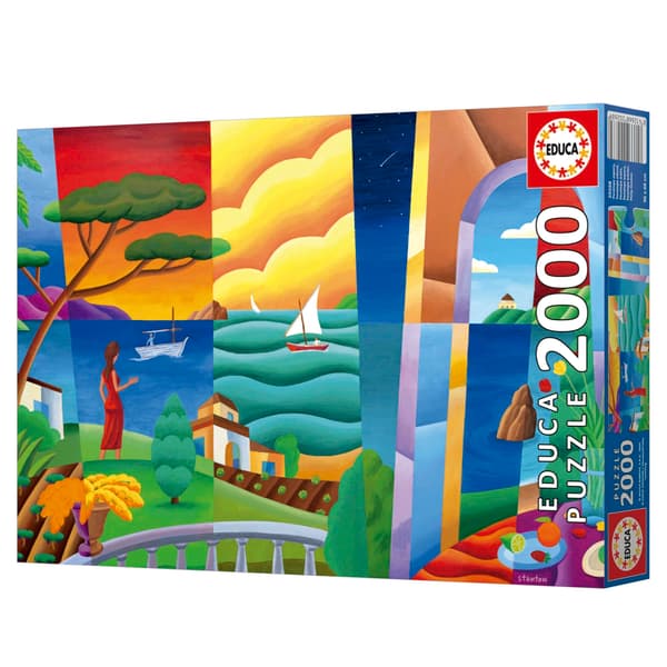 Puzzle - EDUCA - Philip Stanton, Penelope Attend - 2000 brikker - 96x68 cm - Til voksne