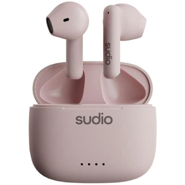 Trådløse høretelefoner - Sudio - A1PNK - Bluetooth 5.3 - IPX4 - Batteritid 45 timer Rose