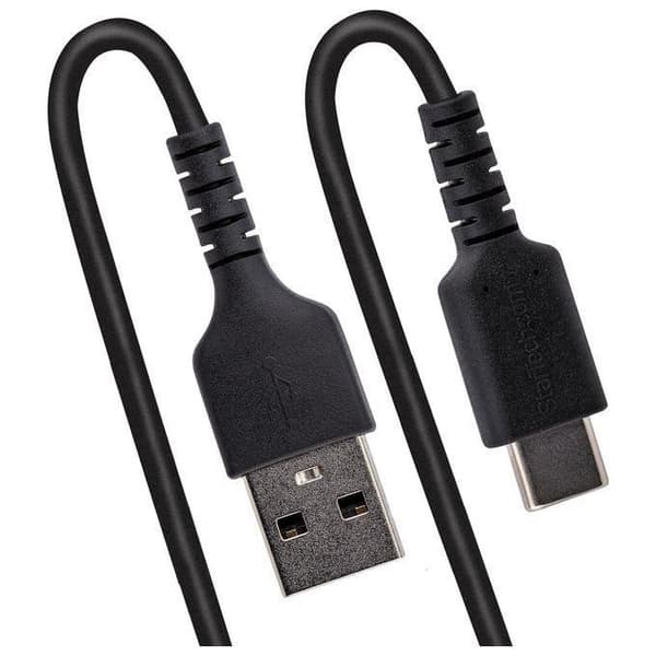 StarTech.com 50 cm USB til USB-C-kabel - Heavy Duty oprullet USB-C USB-ledning - Robu Aramid Fiber USB-A til USB-C-kabel