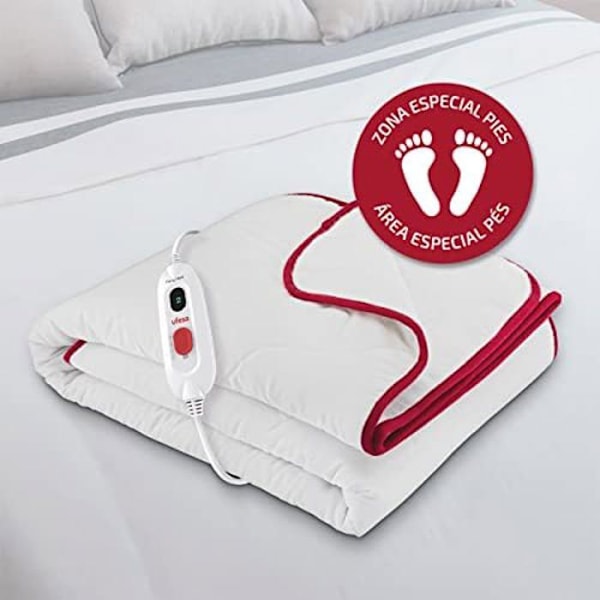 UFESA Flexy Heat CIN Comfort Elektrisk uppvärmd bäddmadrass 1 plats, 150x90, vadderat tyg, 60W, 3 temperaturnivåer, av