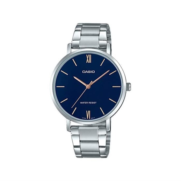 Ur - Casio - LTP-VT01D-2B - Stålrem - Blå farve - Kvarts bevægelse