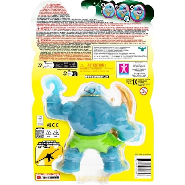 Figuriini - HEROES OF GOO JIT ZU - Kirottu Goomeri - GJZ Thrash - 11 cm Blå, lila