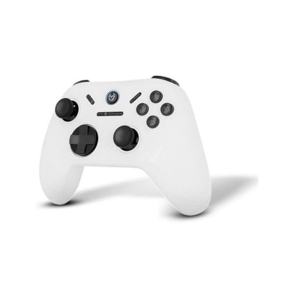 Gamepad Krom Kadoer Bluetooth v5.0 Dual Turbo Värinä PC Switch Android iOS Valkoinen hvid