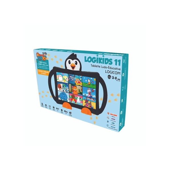 LOGICOM Touch Tablet Logikids 10,1" Til Børn Fra 3 til 8 År 32 Go Sort