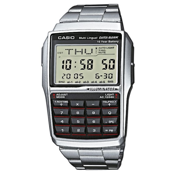 CASIO DBC-32D-1AES kvartsklocka för män Silver