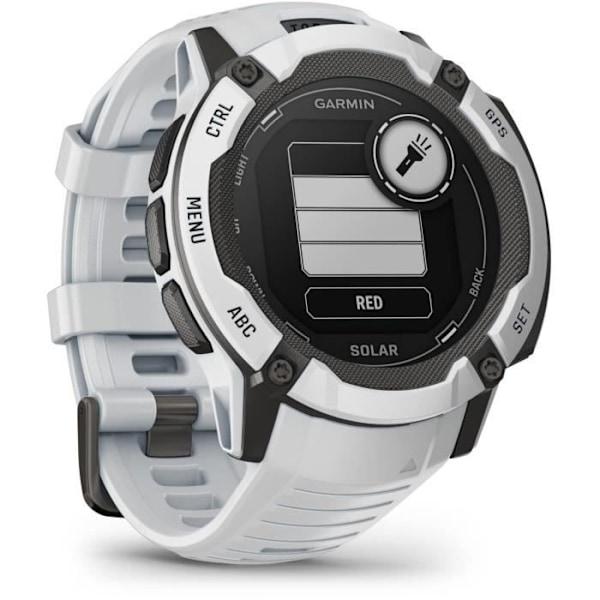 GPS smartwatch - GARMIN - Instinct 2X Solar Hvid Vit och svart
