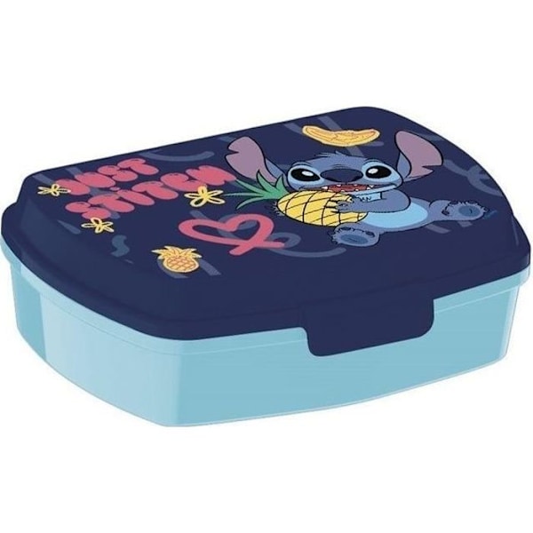 Stitch Disney melamin snackæske Blå, rosa och gul