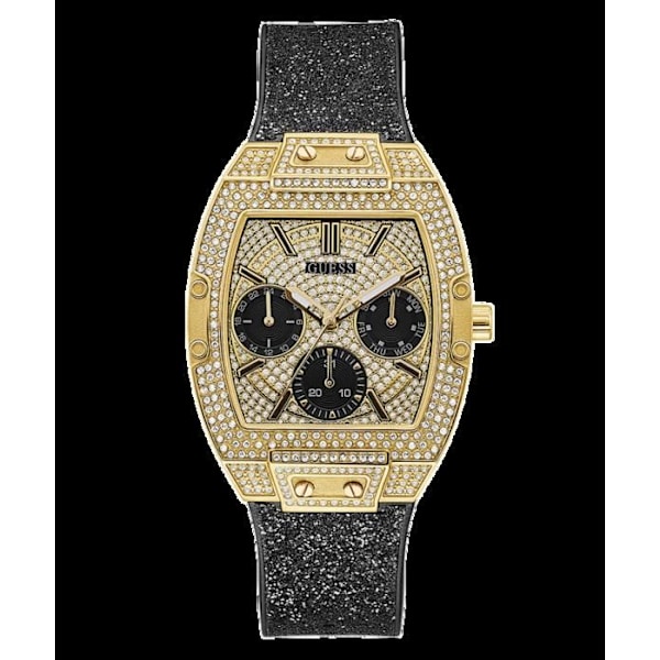 Dameur - Guess - GW0105L2 - Quartz - Sort silikone - Multiskiver Svart