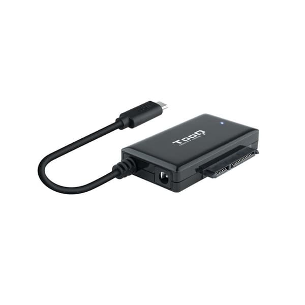 USB-C 3.1 - S-ATA -sovitin virtalähteellä TooQ TQHDA-02C sort