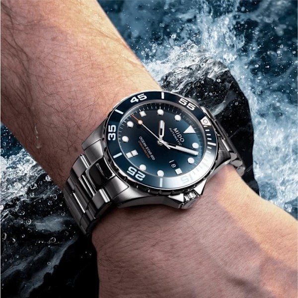 Klocka - MIDO - Ocean Star 600 - Chronometer COSC - 43,5mm - Automatisk - Stål Blå