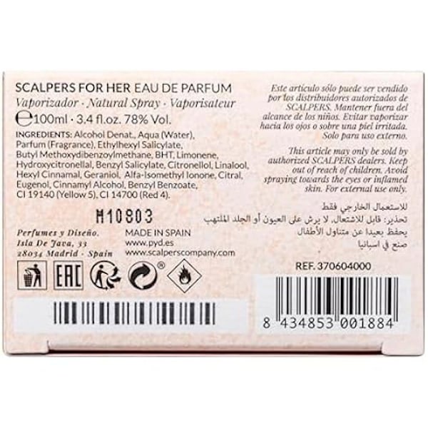 Sekahajuvesi SCALPERS HER & HERE - Eau de Parfum - 100 ml - Kukkahajuperhe