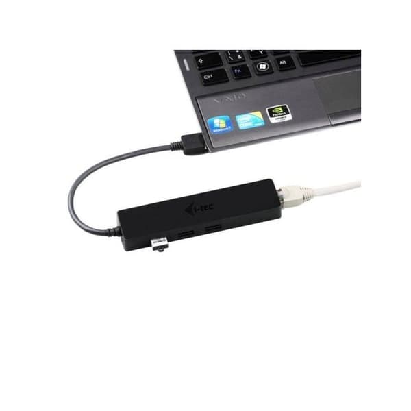 I-tec Advance USB/Ethernet-hub - 3 USB 3.0-porte - Gigabit Ethernet-adapter