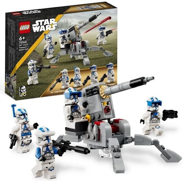 LEGO® Star Wars 75345 501. Legion Clone Troopers -taistelupaketti, lelu tykin kanssa Flerfärgad