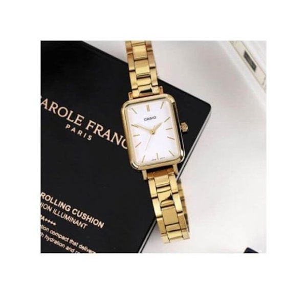Casio Klocka för kvinnor – Klassisk stil Guld – Vit urtavla -LTP-V009G-7EUDF