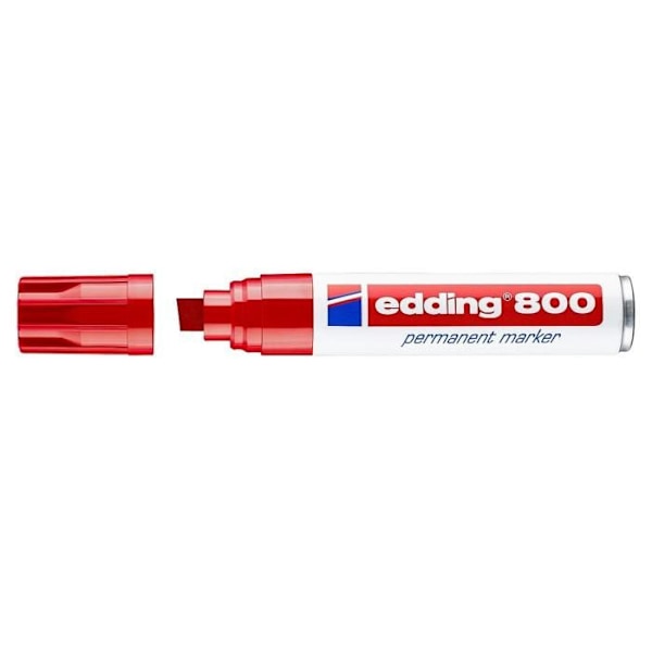 Permanent marker - Edding - 800 - Chisel tip - Red - Pack of 5 Röd