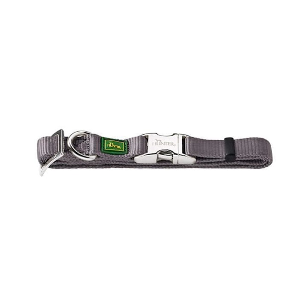 Hunter Vario Basic alu-stærk hundehalsbånd, nylon, aluminiumslås - 47540