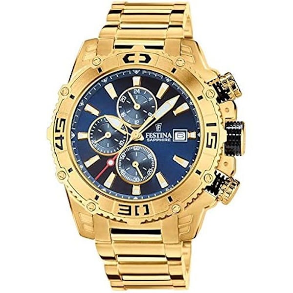 Sportur F期间 FESTINA F20492/2 - Sort - Læder - Kvarts - Vandtæt 5 Atm - Mineralglas - Analogisk Svart