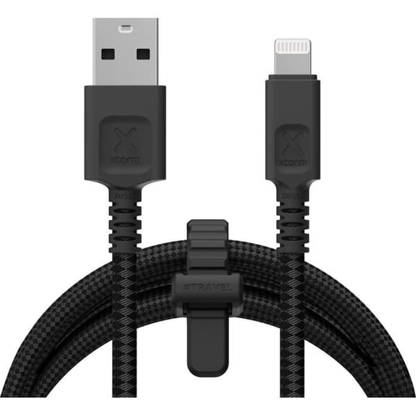 USB kabel til Lightning - Xtorm - 1,5 meter - Sort - MFi certificeret - Fleksibel og holdbar - Apple kompatibilitet