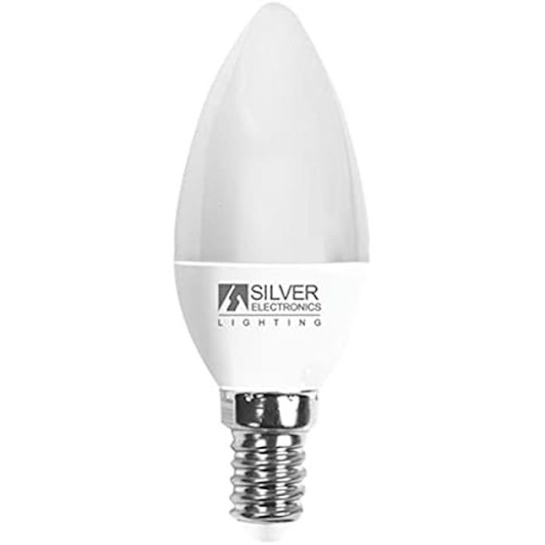 SILVER ELECTRONICS 971614 Pærer, 5000 K, E14, 6 W, Hvid Vit