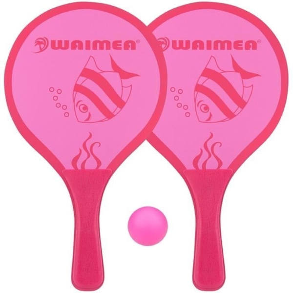 Strandspel - WAIMEA - Djurbadboll i 3 rosa delar - Blandat - 2 racketar, 1 boll Blå