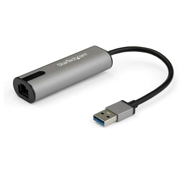 Ulkoinen USB 3.0 -verkkokortti - StarTech - US2GA30 - 2,5 Gigabit Ethernet - 5000 Mbit/s - Musta, Harmaa