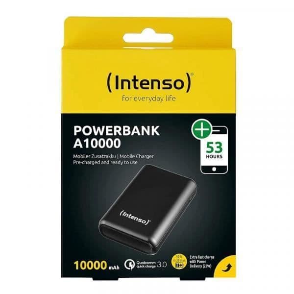 Ekstern batteri - INTENSO - Model 7322430 - 10000mAh - Lithium-polymer - USB-C/USB-A Antracit