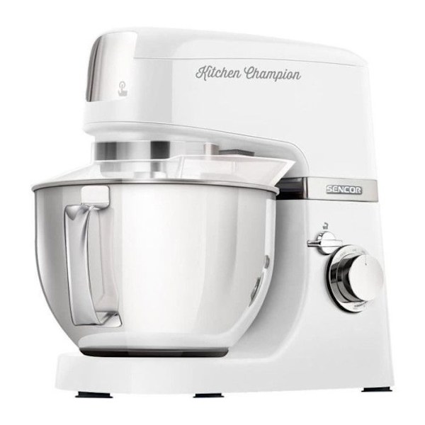 Robotkøkken Sencor Kitchen Champion STM 6350WH - 1000 Watt - Hvid - 8 forudvalgte indstillinger - Skål 4.5L