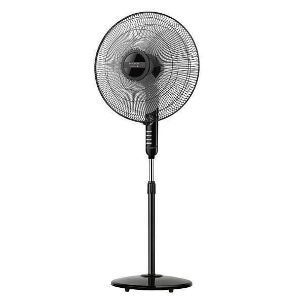 Taurus Alpatec Bergen 16CR 45W piedestalfläkt, 3 hastigheter, timer, justerbar höjd, automatiskt oscillationssystem Svart