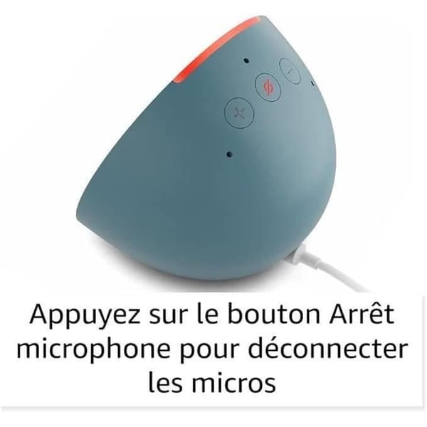 Vokalassistent - AMAZON - ECHO POP (1. generation) - Integreret Alexa - Hvid Hvid