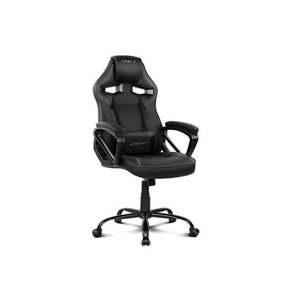 DRIFT Gaming Chair -DR50B- Stol för professionella spelare, konstläder, Vadderade armstöd, Klass 4 kolv, Mekanism